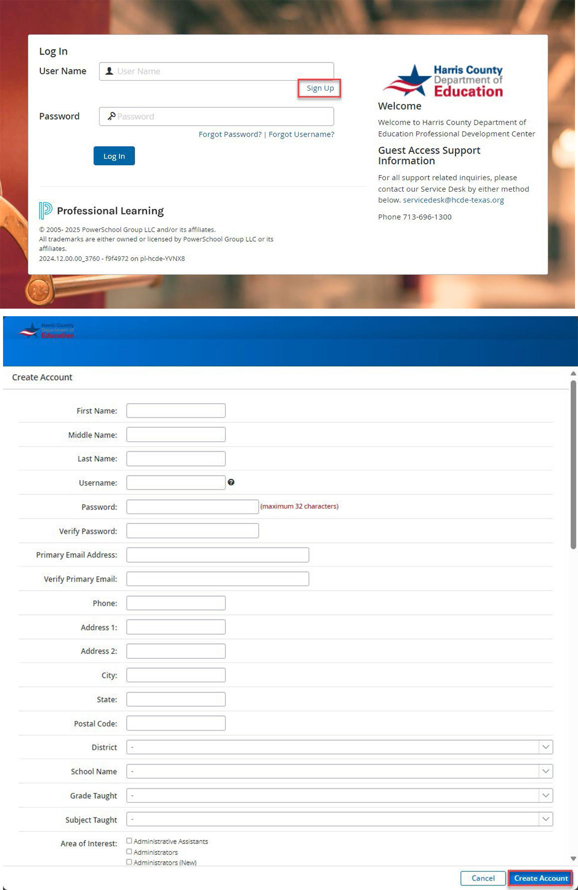 Step 2: Sign Up